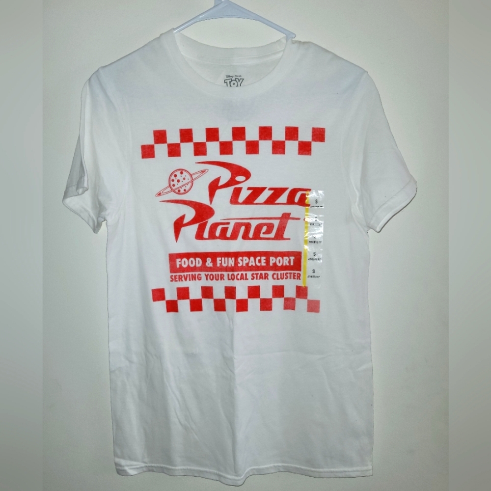 2 for $25 ‼️ NWT Toy Story Pizza Planet 90s Graphic Tee Unisex Small